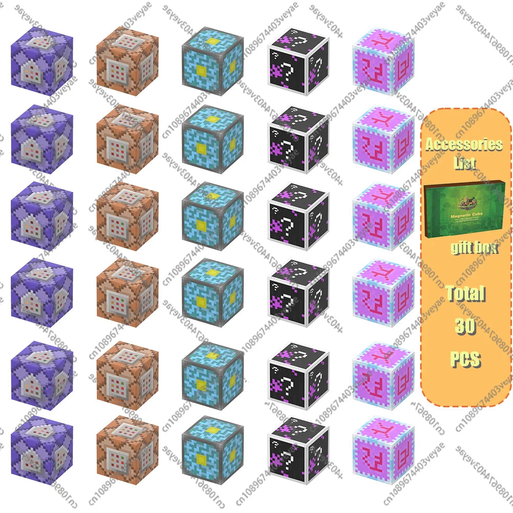 🧲 Build & Imagine! Magnetic Mine World Cube Set for Kids – Craft, Create, and Play 🎮🌍 - ThiGui