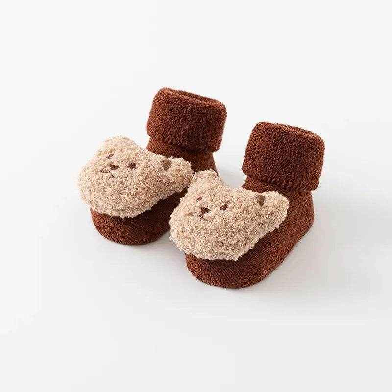 🧦Snuggly Little Steps – Cosy Non-Slip Winter Shoes for Tiny Explorers (0–2 Years) - ThiGui