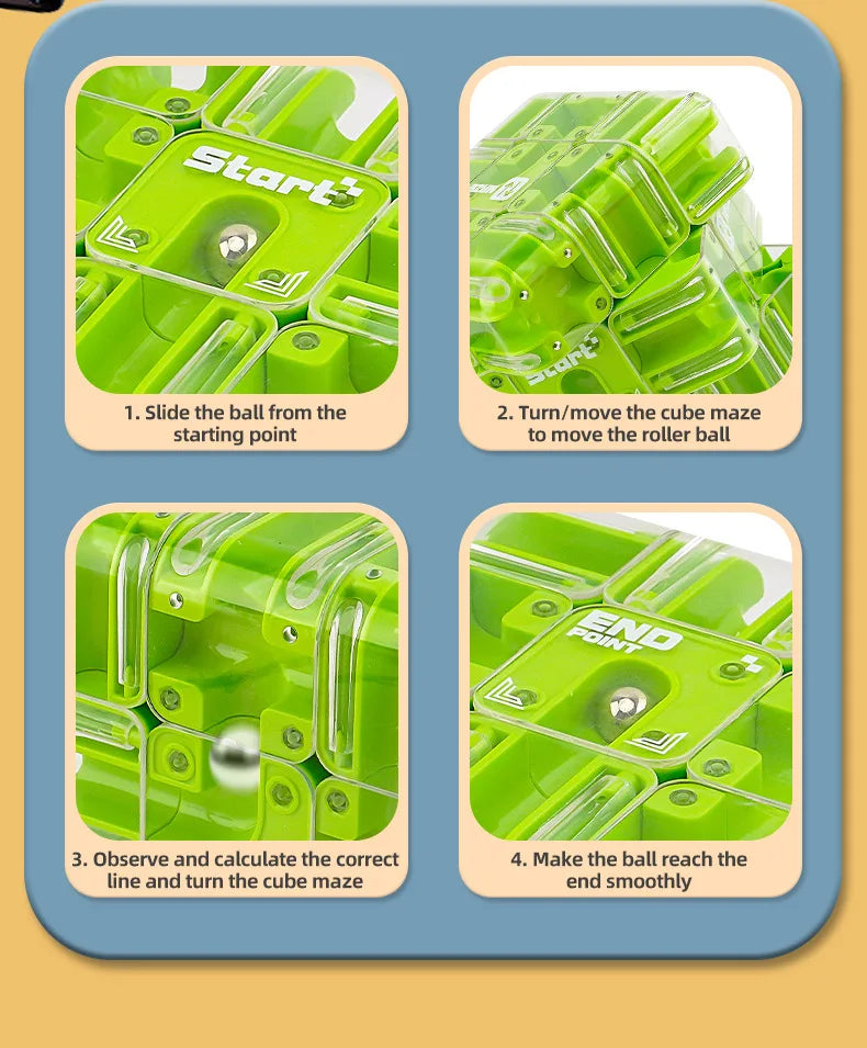 🌀🧩 3D Maze Magic Cube – Twist, Turn & Conquer the Labyrinth! 🎯💡 - ThiGui