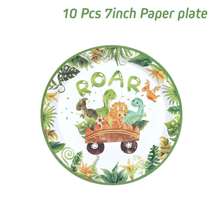 🦖 Roarsome Dino Tableware Set – Make His Birthday Wild & Easy! 🎉🍽️ - ThiGui