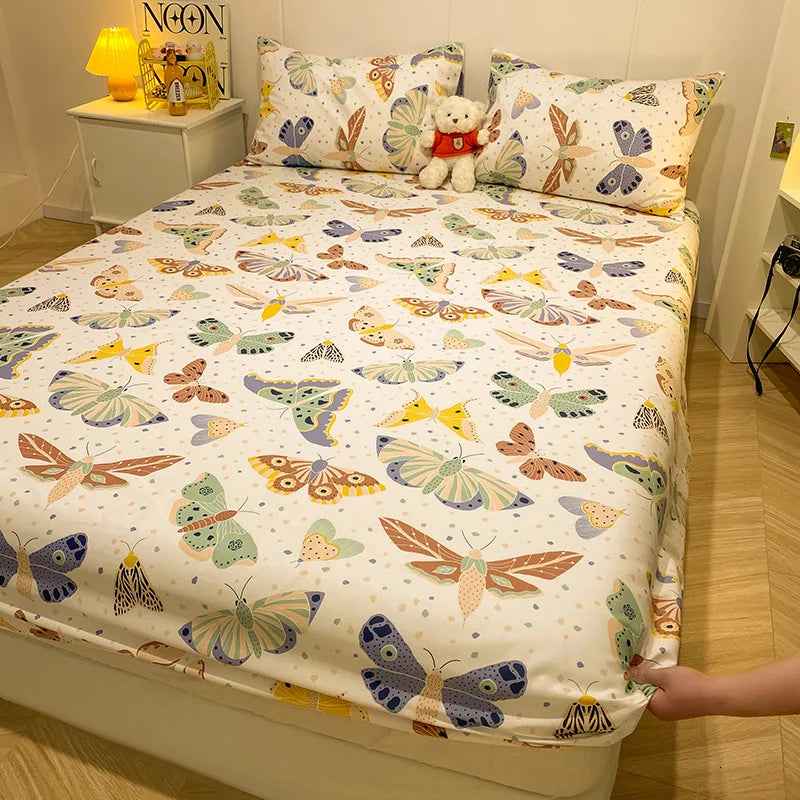 🚗Vroom-Vroom to Sleep! Pure Cotton Car Fitted Sheet for Busy Little Dreamers - ThiGui