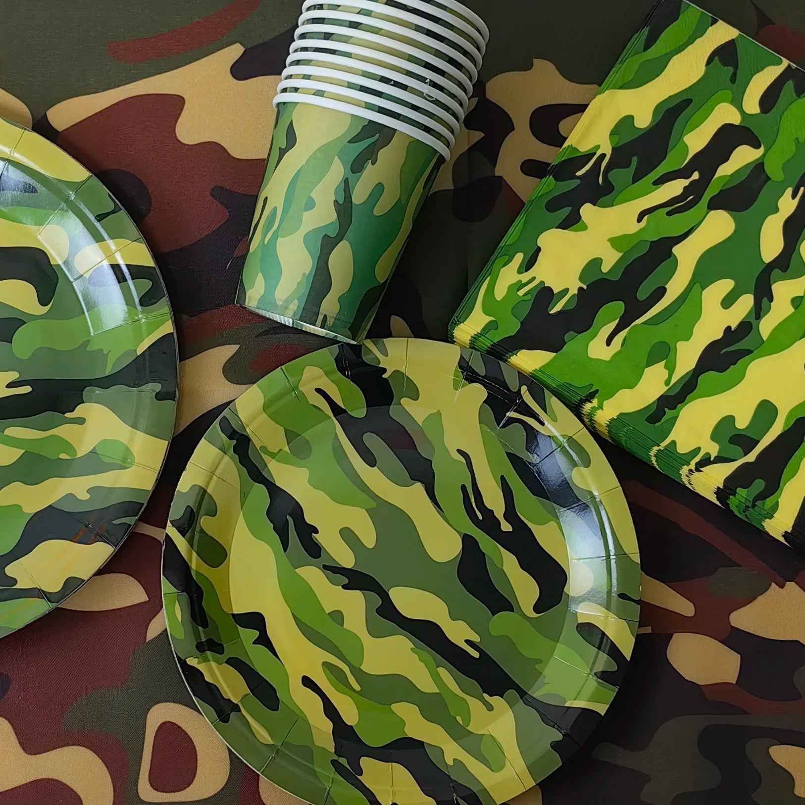🪖The Ultimate Camouflage Party Set – Turn Your Boy's Birthday Into an Army Adventure! - ThiGui