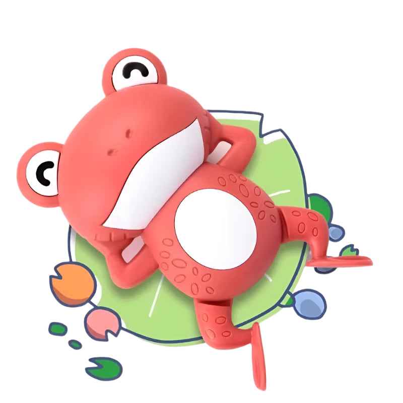 🐸 Wind It Up & Watch It Swim – Bath Time Fun with Clockwork Frog Toys! 🚿💫 - ThiGui