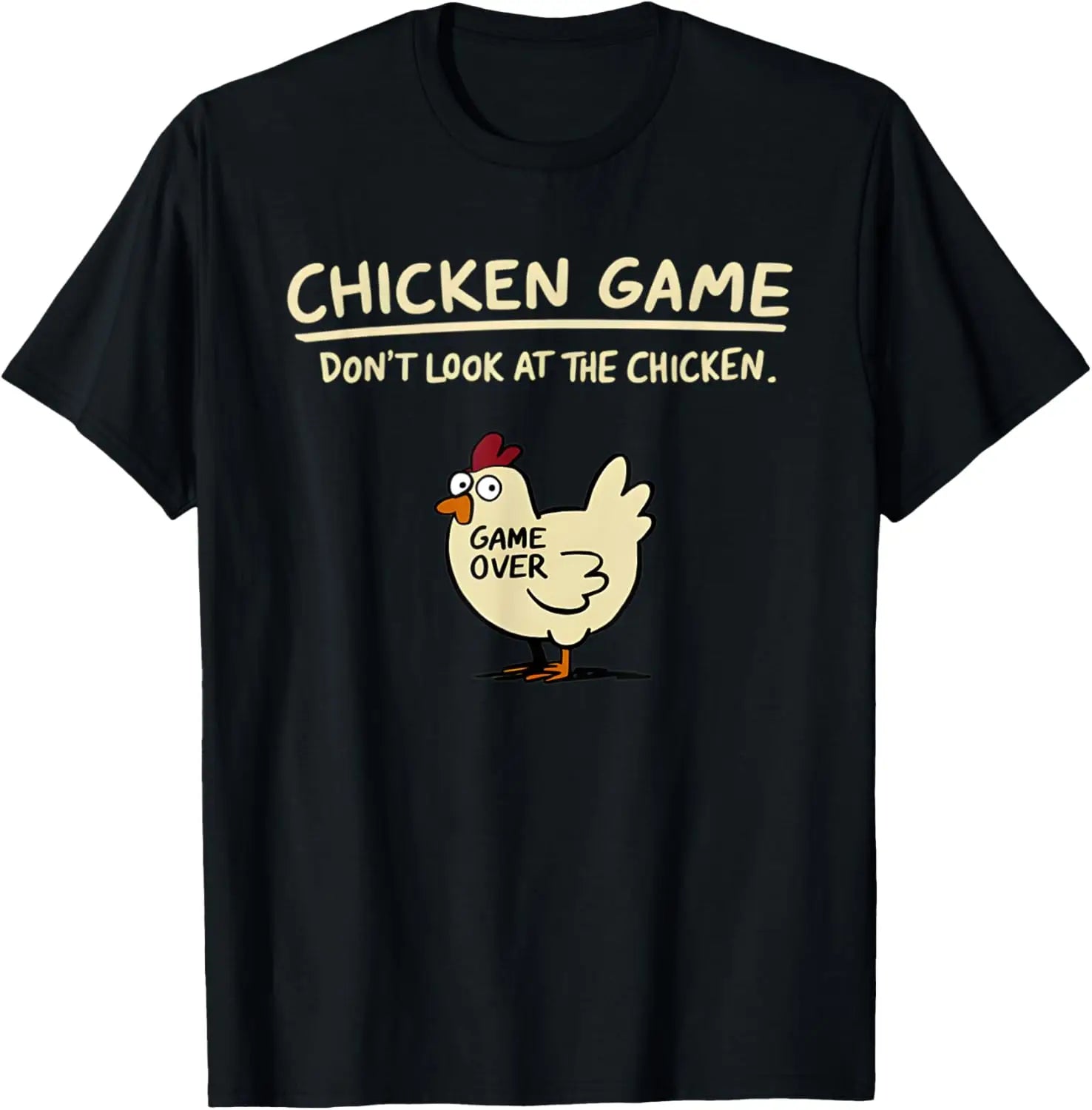 🐔🚫 Don’t Look at the Chicken! Hilarious Game-Inspired T-Shirt for Boys – Comfy, Bold & So Much Fun 😂👕 - ThiGui