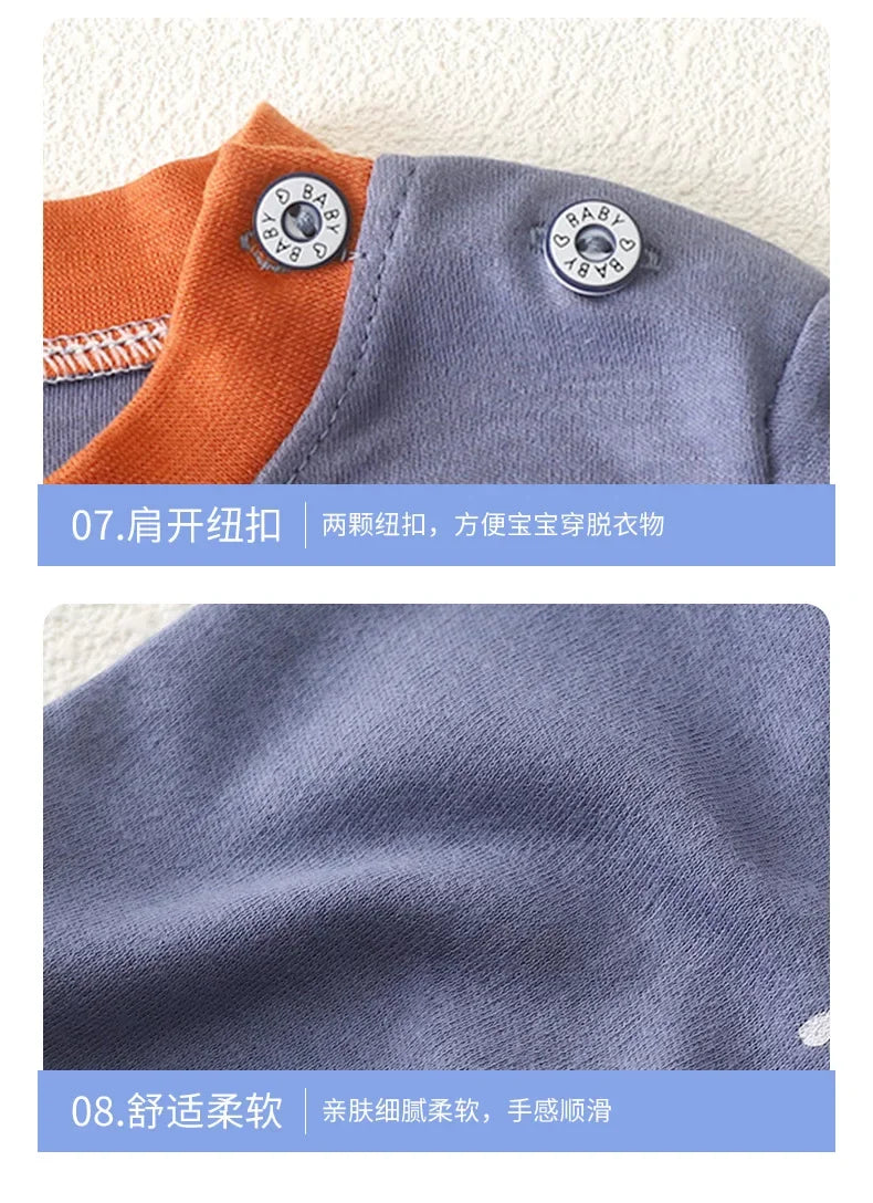 🐻 Cute Bear Pajama Set – Snuggly Autumn Sleepwear for Your Little Cub! 🌙🧒 - ThiGui