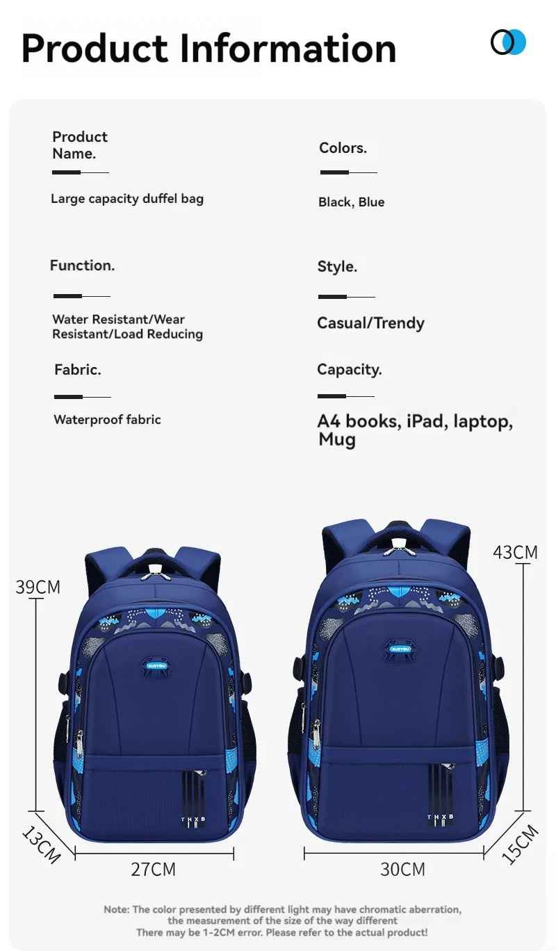 🎒 Perfect School Backpack for Boys Aged 6–12 – Comfy, Spacious & Super Cool! 🏫✨ - ThiGui