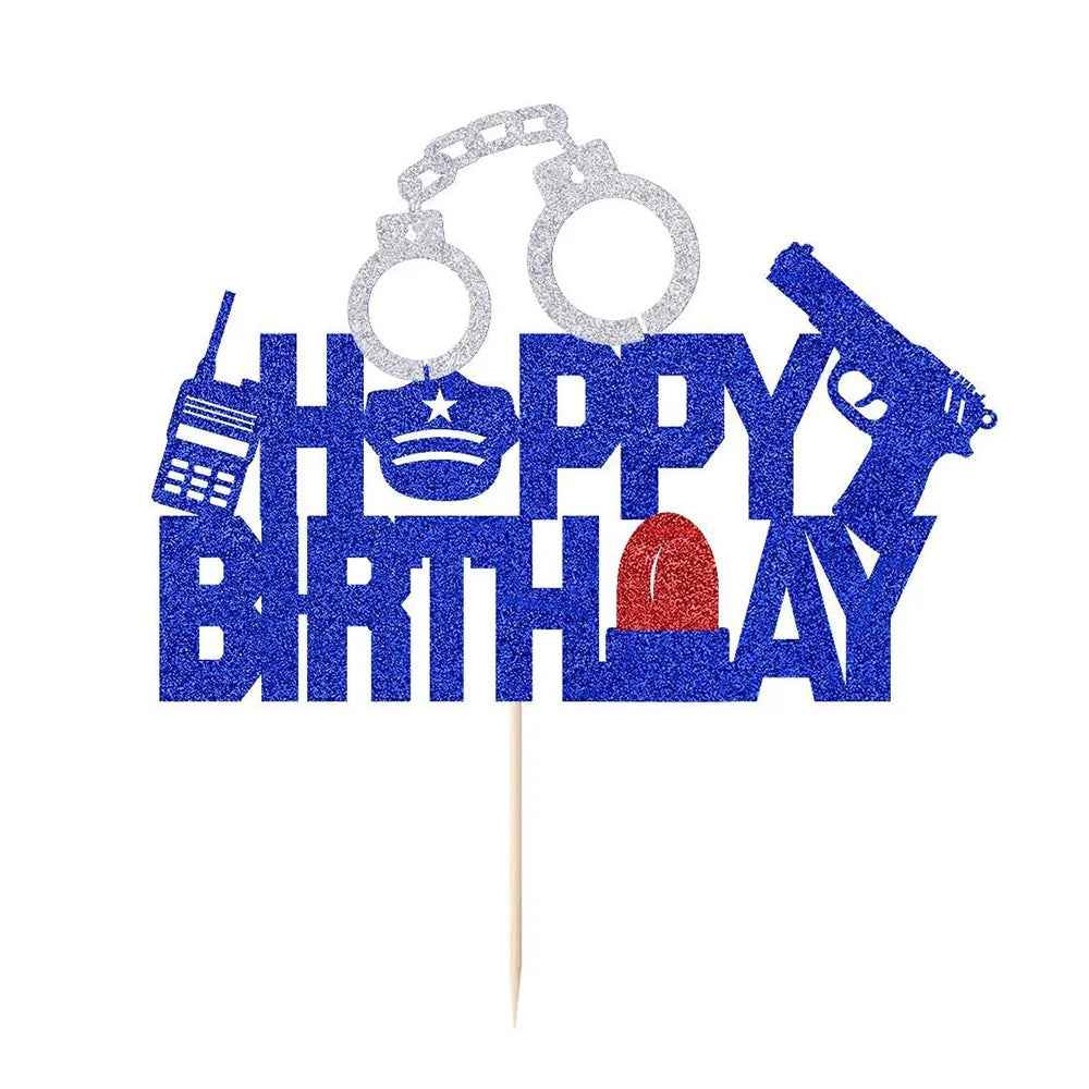 🚓Zoom into Action! Police Car Birthday Balloon Set for Little Heroes Turning 4, 5 or 6! - ThiGui