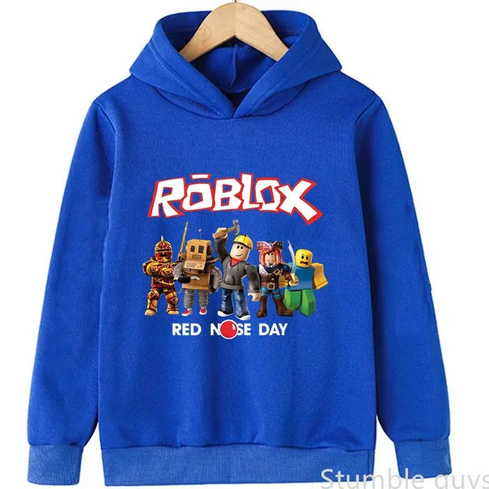 Roblox Autumn Kids Hoodie 🎮🍂 Trendy Game Graphic Sweatshirt - ThiGui