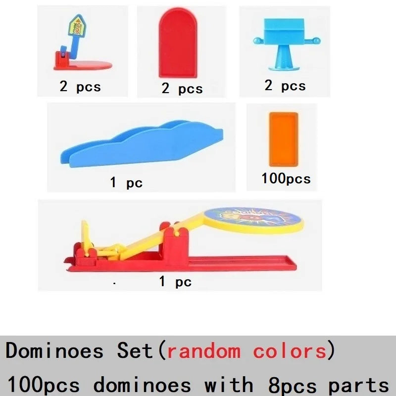🚂 Domino Train Builder – 100-Piece Colourful Domino Set for Creative Play! 🌈🧠 - ThiGui