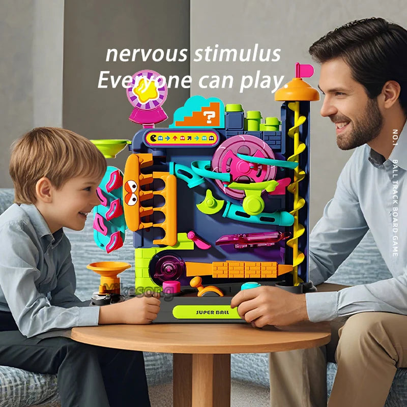 🧠🎢 Montessori Ball Track Adventure – Multi-Layer Rolling Fun for Growing Minds! 🔧👦 - ThiGui