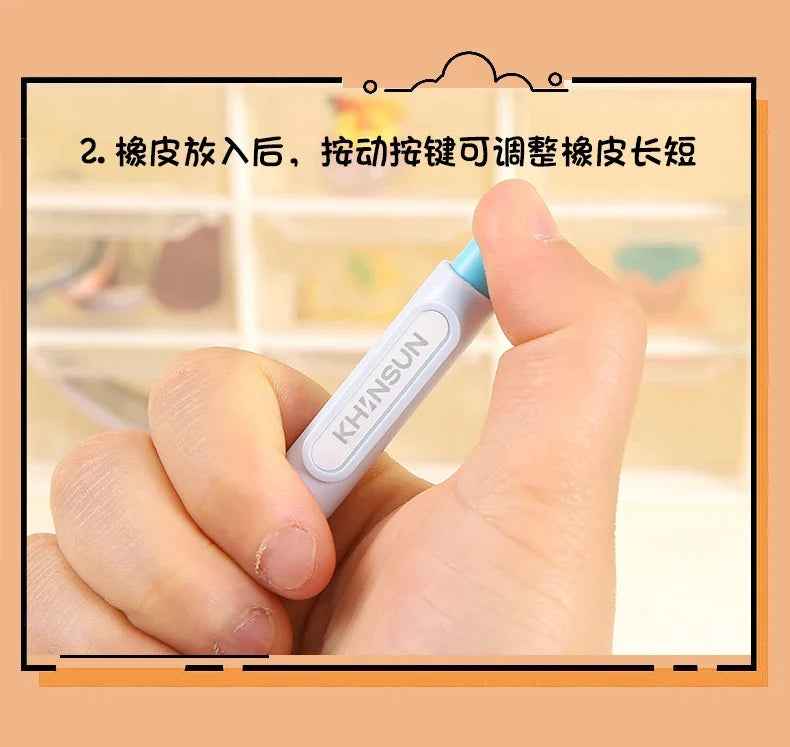 Retractable Pencil Eraser Pen Supplies - ThiGui