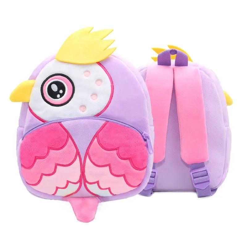 🦁 Cuddly Animal Backpack – Soft Plush Bag for Little Adventures! 🎒💛 - ThiGui