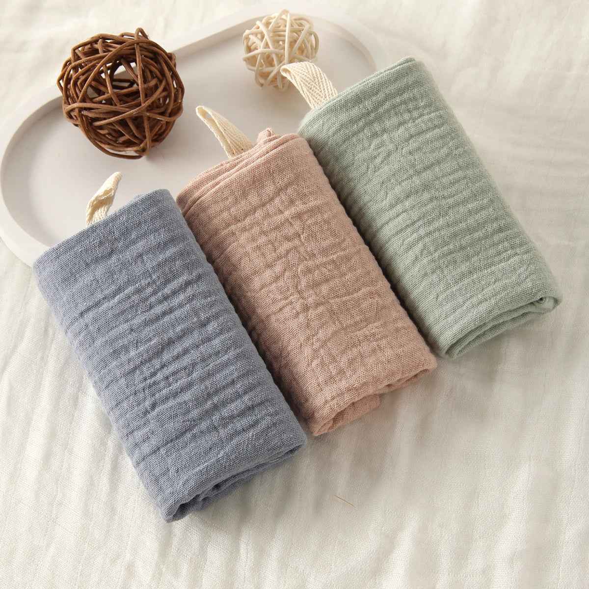 🌸 Gentle Touch! 🍼 Ultra-Soft Baby Gauze Towels – Perfect for Face, Hands & All-Day Snuggles 💕 - ThiGui