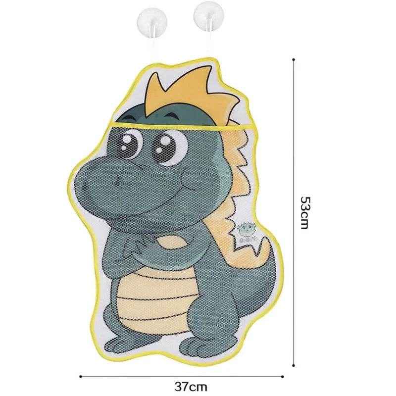 🦖 Dino-Magic Bathtime Buddy – Fun Organizer for Water Toys & Bathroom Bliss! - ThiGui