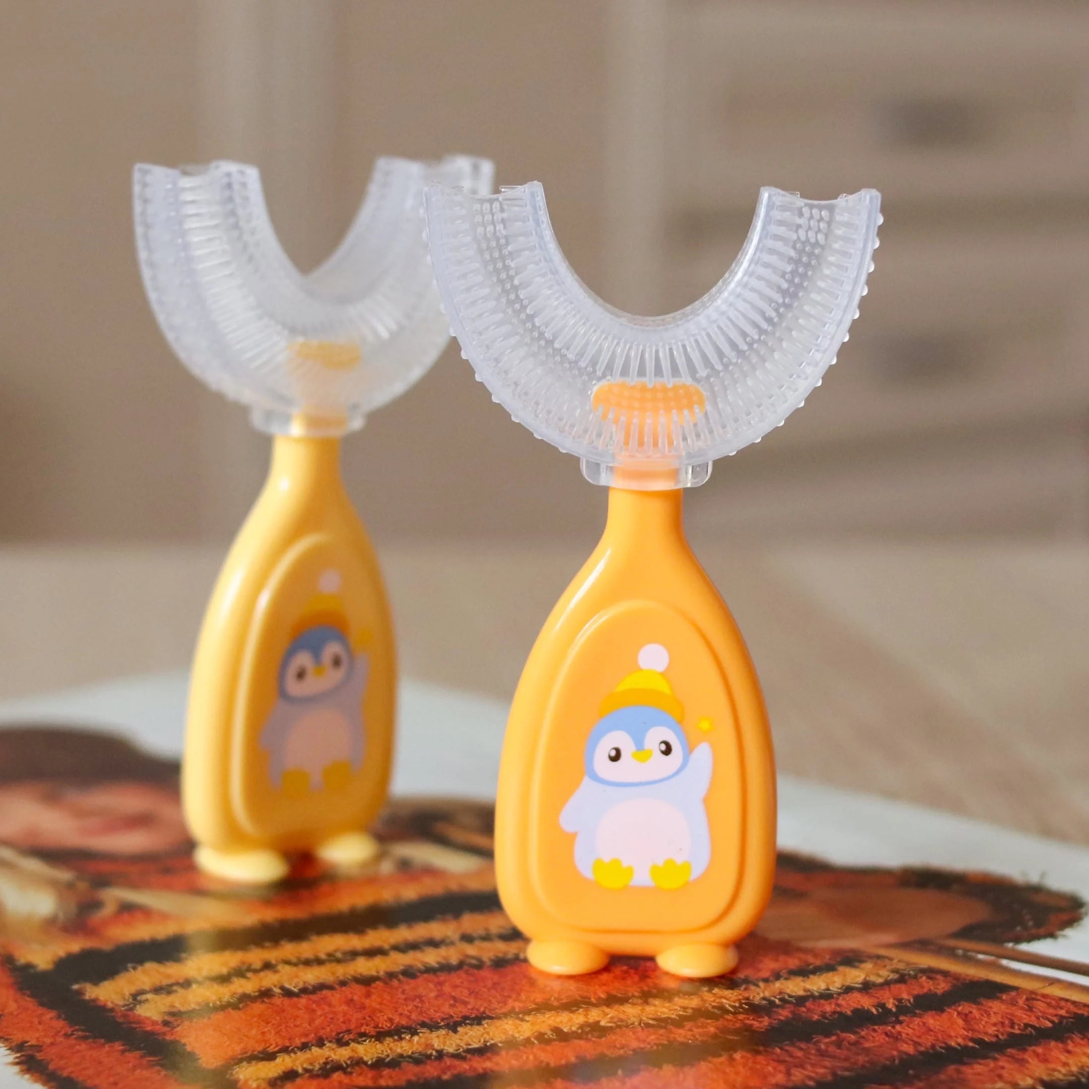 🦷 Gentle Silicone Toothbrush – Oral Care for Kids Ages 2 to 12 👶💧 - ThiGui