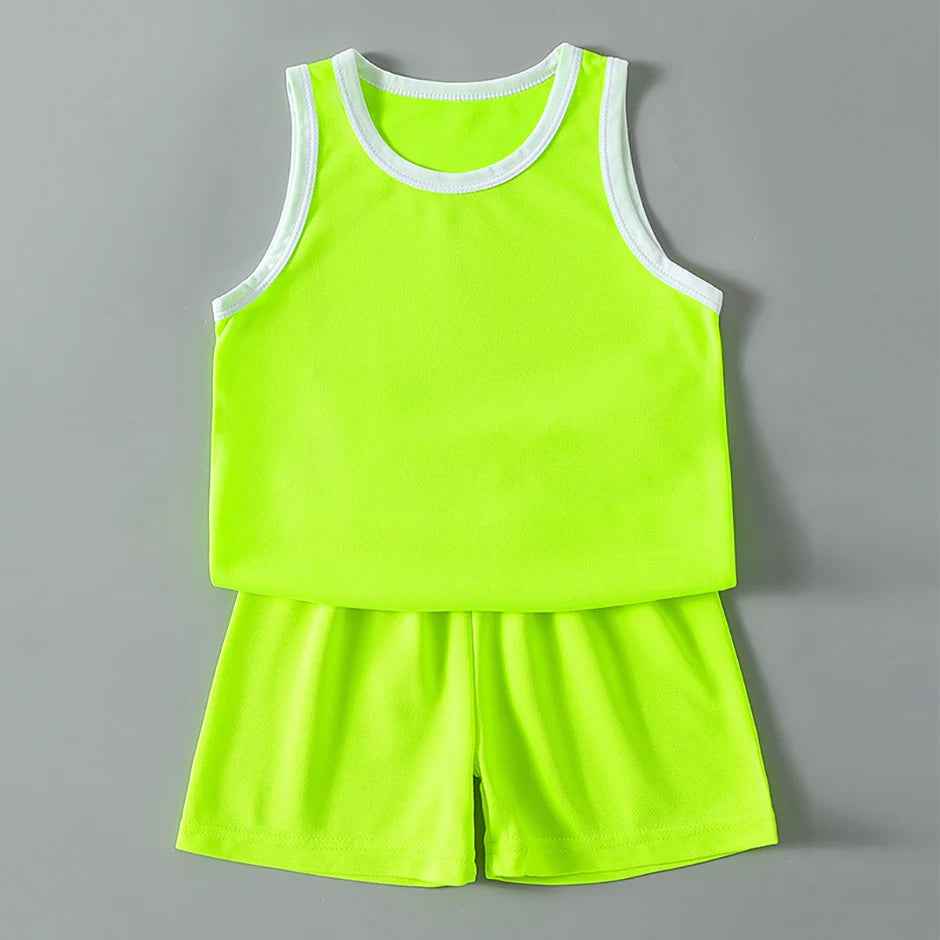 Breezy Summer 2-Piece Set – Quick-Dry Vest & Stretch Shorts for Active Boys on the Go! - ThiGui