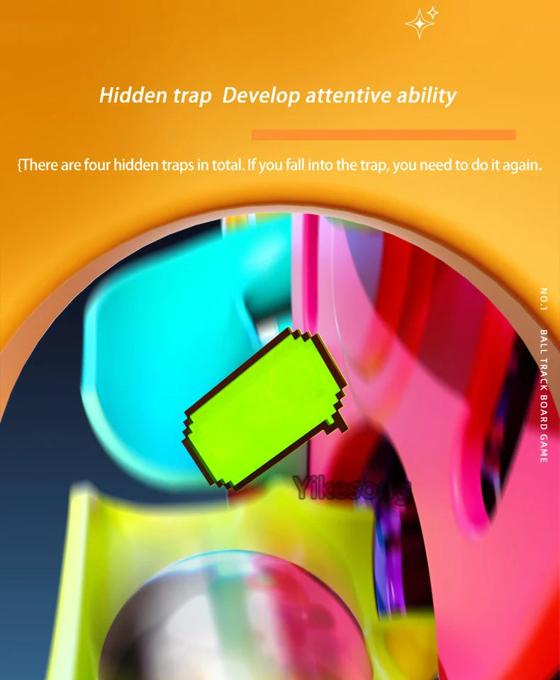 🧠🎢 Montessori Ball Track Adventure – Multi-Layer Rolling Fun for Growing Minds! 🔧👦 - ThiGui