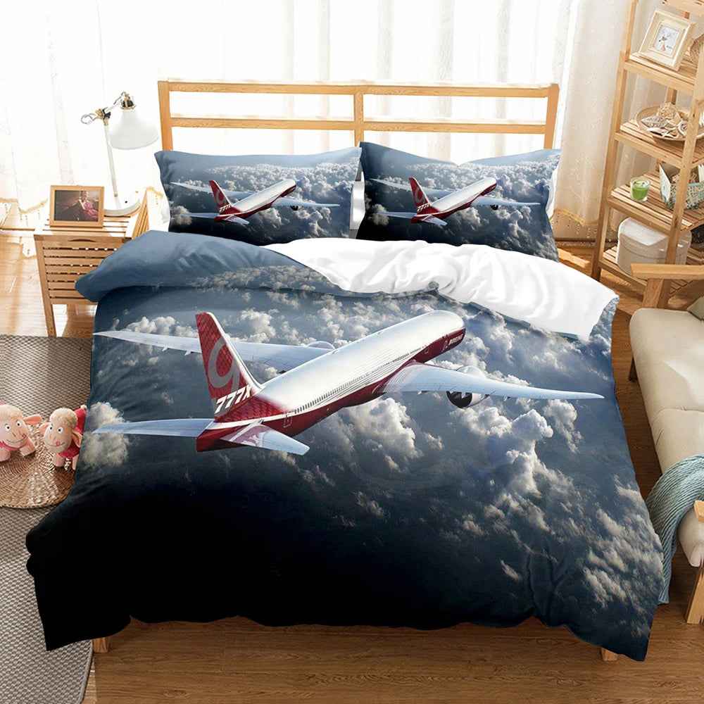 ✈️Sky-High Dreams! Airplane Bedding Set for Little Pilots - ThiGui
