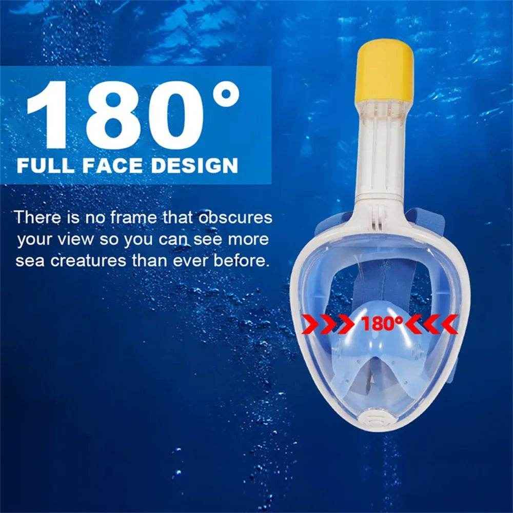 🐠Full Face Snorkel Mask for Boys Who Want to Explore the Underwater World with Confidence - ThiGui