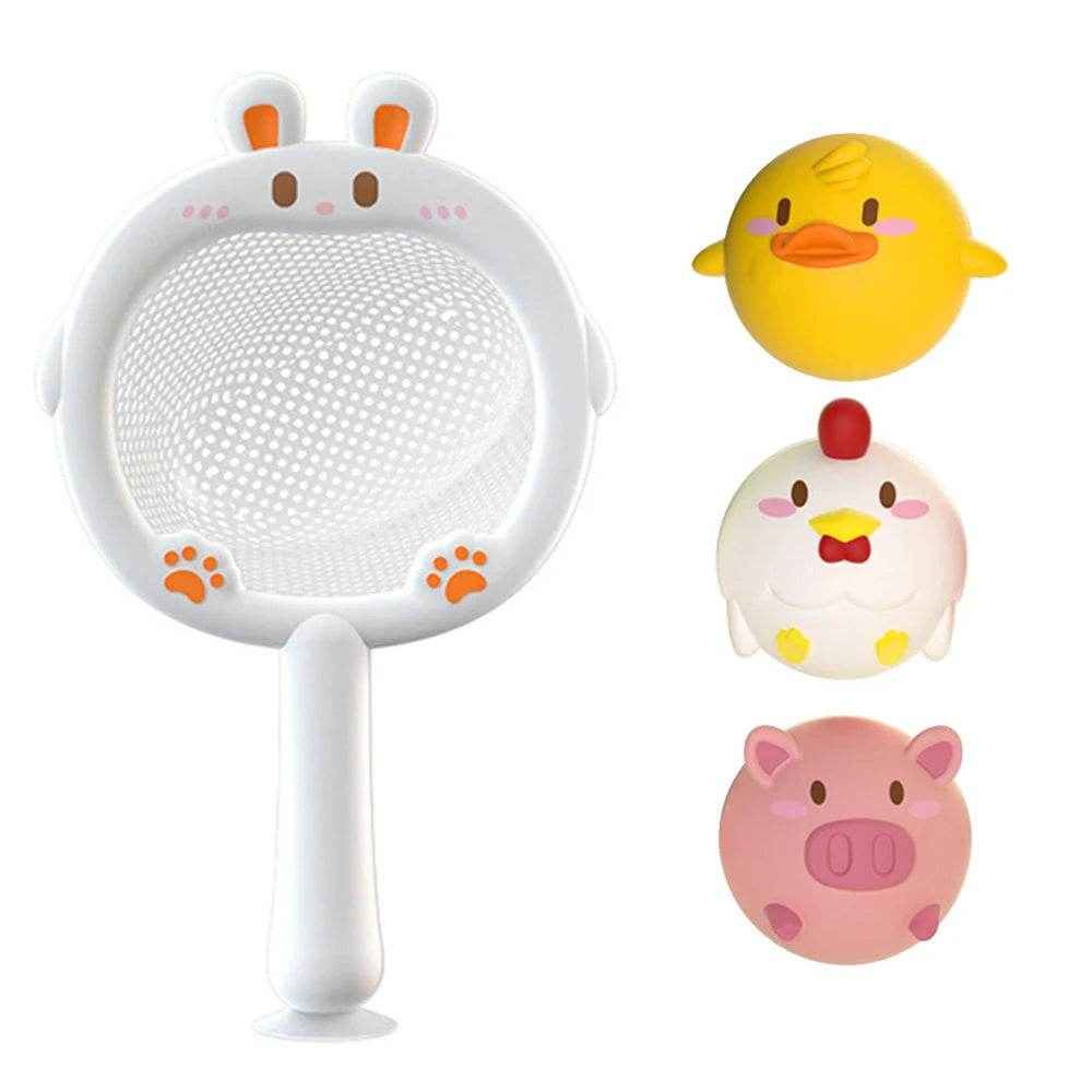 🐳LED Light Up Toys Baby Cute Animals Bath Toy Swimming Water Soft Rubber Float Induction Luminous Duck for Kids Play Funny Gifts - ThiGui