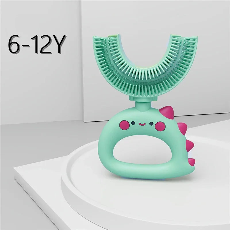 🪥🧸 360° U-Shaped Cartoon Toothbrush – Gentle, Fun & Perfect for Little Smiles! 🌟👶 - ThiGui