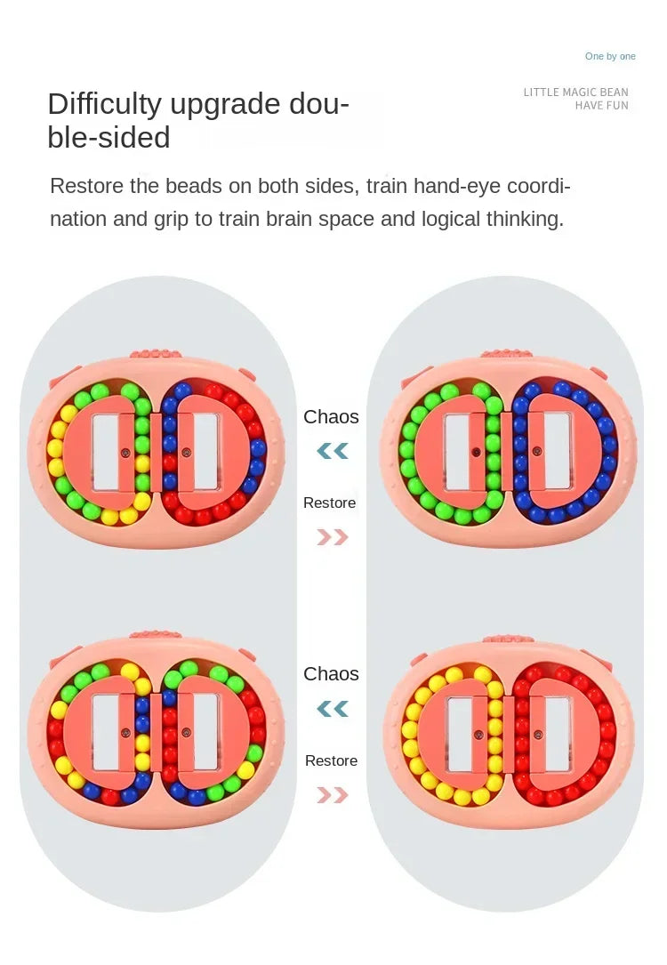 🌟 Magic Beans Puzzle Cube 🧩 | Rotating Fidget Toy for Smart, Focused Fun! 🌀👦 - ThiGui