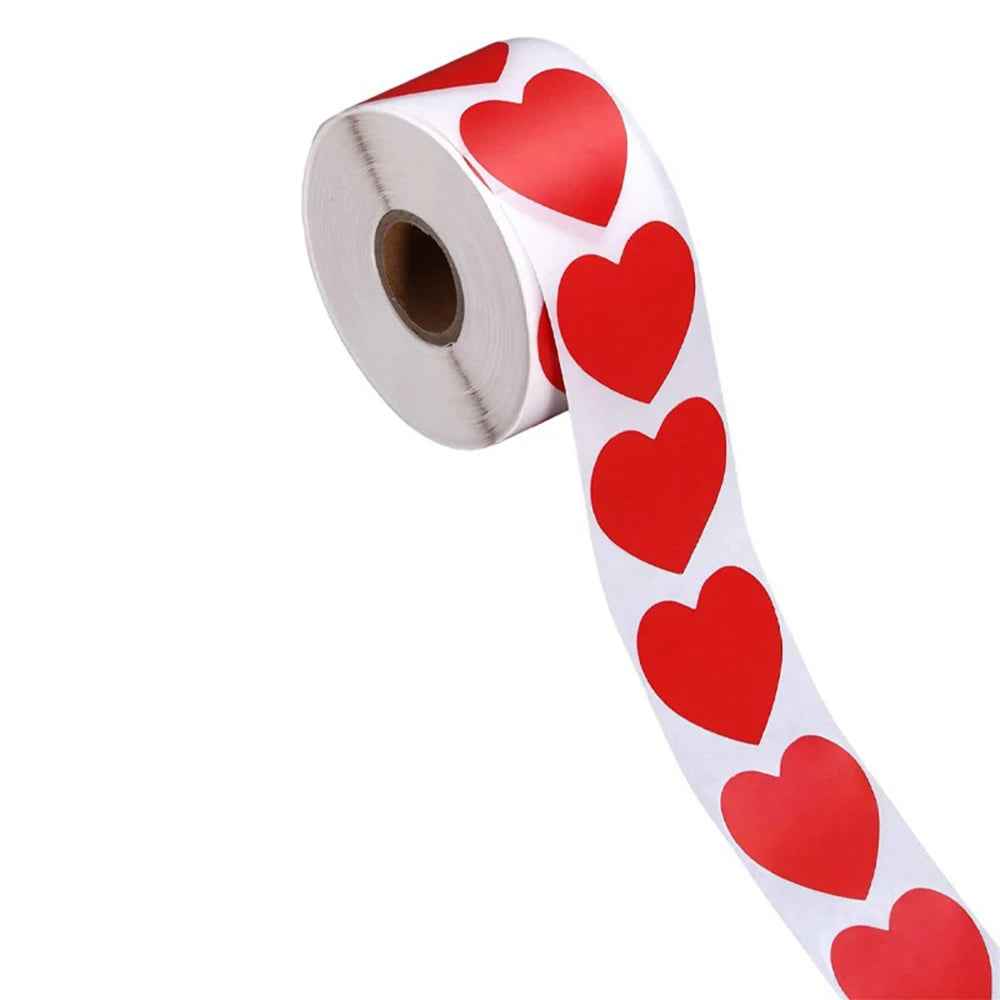 🎨Stick with Love – Cute Round Heart Stickers for Gifts, Crafts & Parties - ThiGui