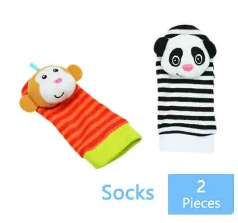🧦Cuddly Animal Rattle Socks & Wristbands – Fun Discovery for Curious Babies! - ThiGui