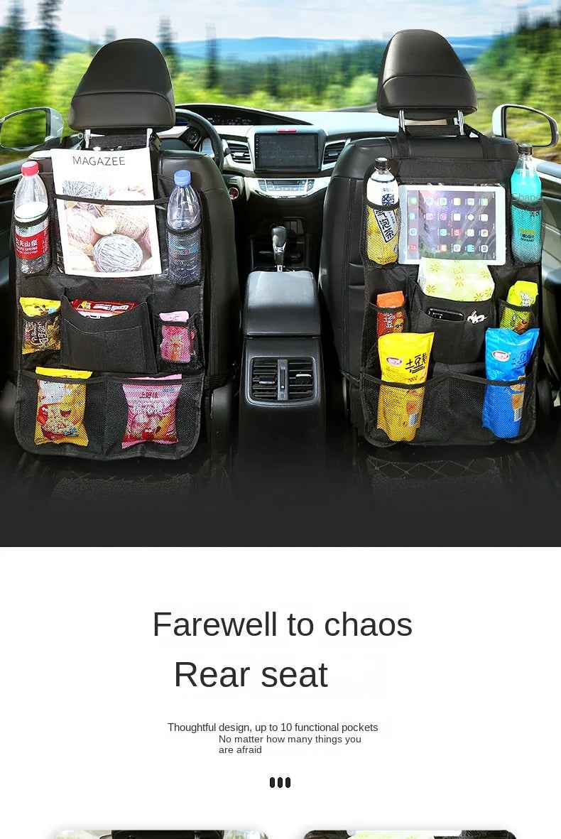 Road Trip Hero – Backseat Organizer with Tablet Holder for Tidy, Happy Car Rides! - ThiGui