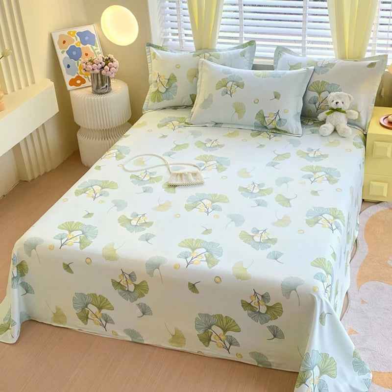 🛏️Fresh Flowers, Sweet Dreams – Soft Cotton Bed Sheet for Kids 🌸 - ThiGui