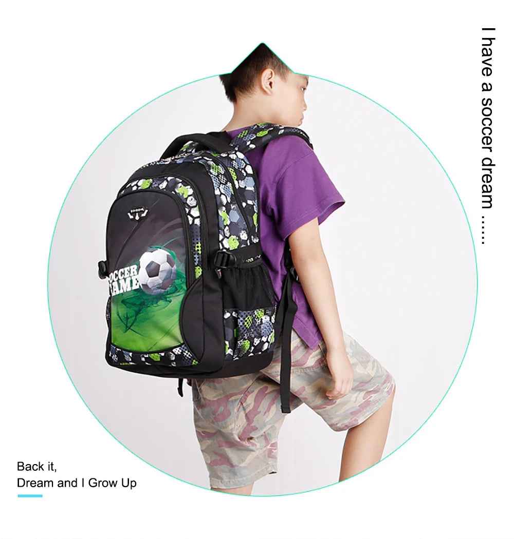 ⚽ Trendy Football & Anime Backpack – A Hit With Boys Aged 6–12! 🎒🔥 - ThiGui