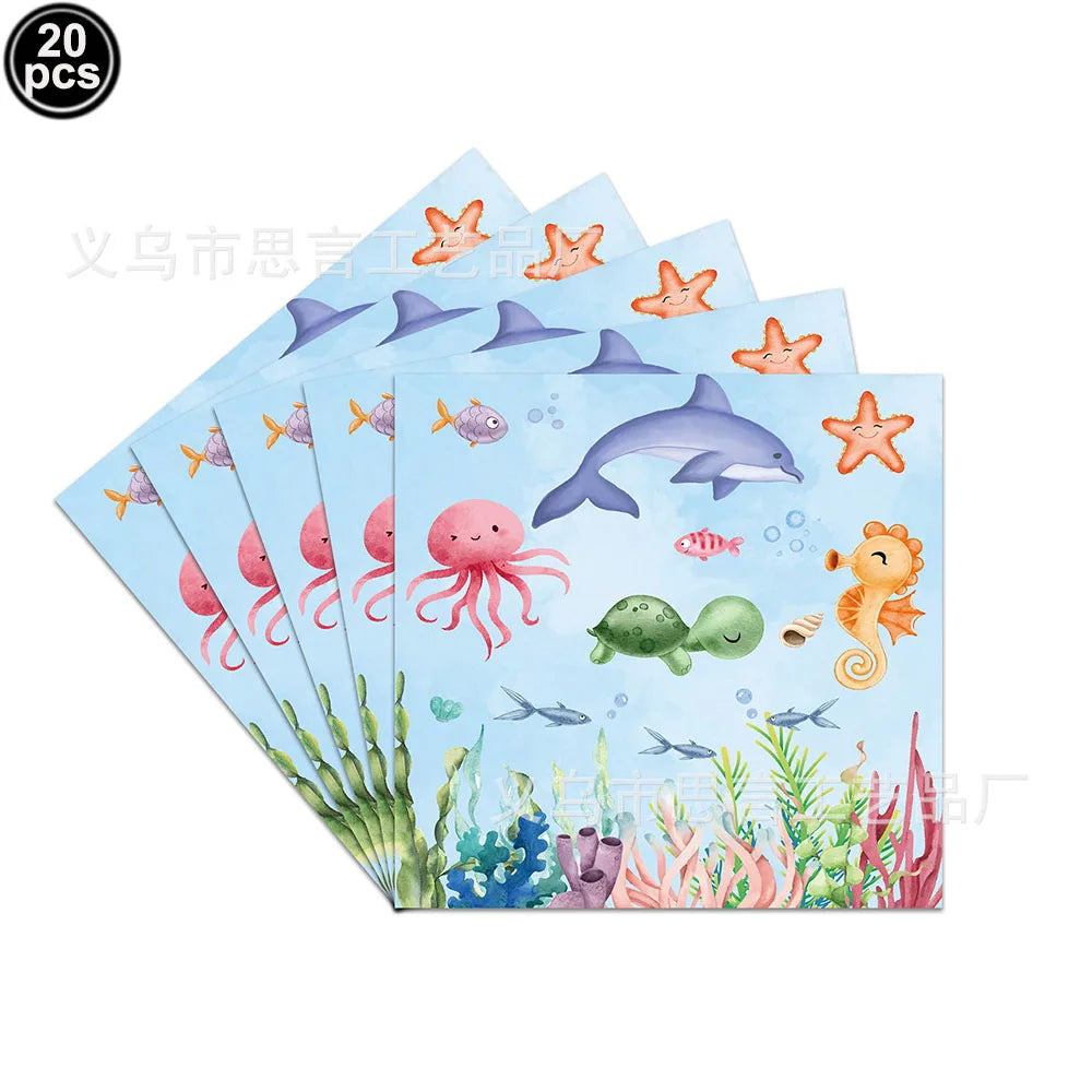 🐠 Under the Sea Birthday Balloon Set – Dive into a Magical Ocean Party! 🌊🎈 - ThiGui