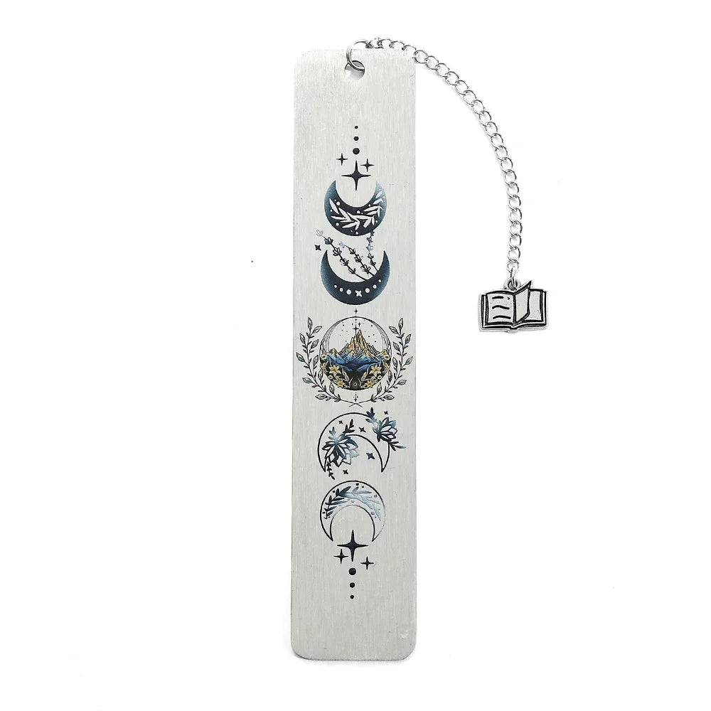 🌙 Moonlight Metal Bookmark – A Magical Gift for Dreamy Readers & Starry-Eyed Teachers ✨ - ThiGui