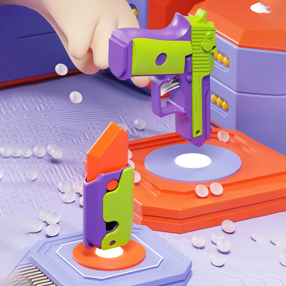 🔫 3D Gravity Toy Gun – The Ultimate Fidget Fun for Little Hands! 🧒✨ - ThiGui