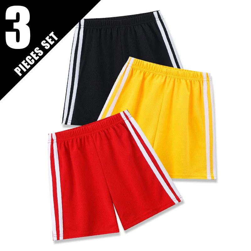 🩳 3/6-Pack Colourful Quick-Dry Kids’ Shorts – Comfy, Sporty & Everyday-Ready! ☀️👦 - ThiGui