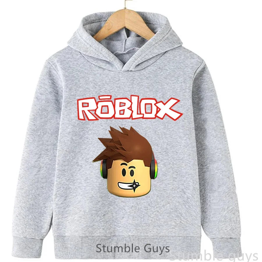 Roblox Autumn Kids Hoodie 🎮🍂 Trendy Game Graphic Sweatshirt - ThiGui