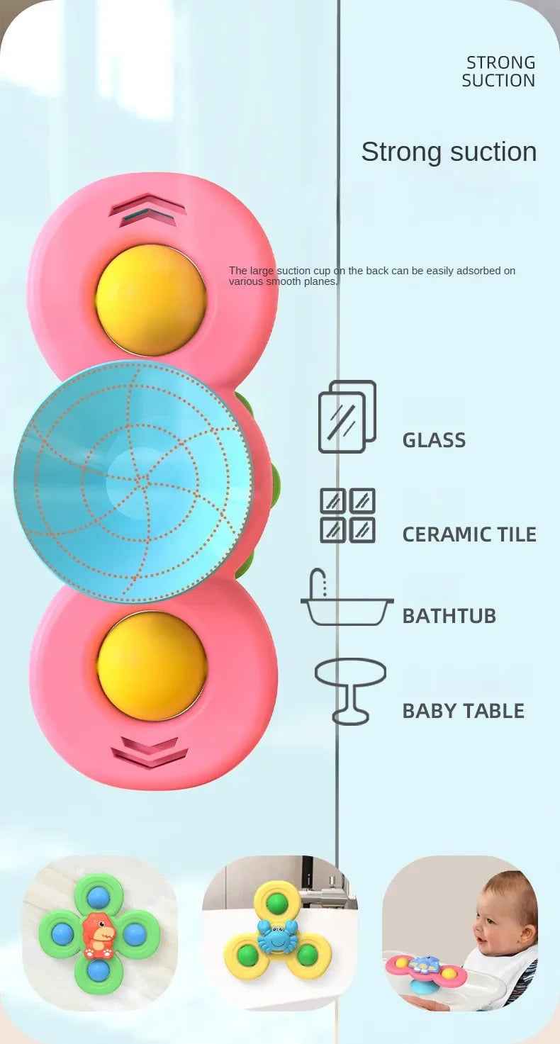 🌀 Spinner Suction Toys – Bath Time, Play Time, Anytime Fun! 🚿👶 - ThiGui