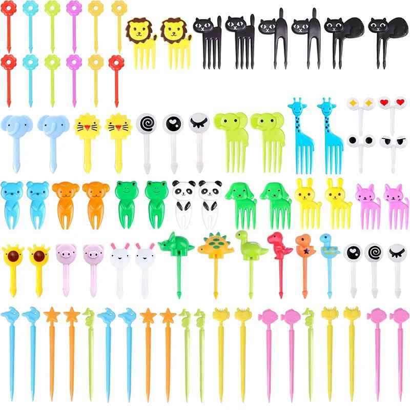 🐰🍎 Cute Animal Food Picks – Make Mealtime Fun & Fuss-Free! 🍱🎉 - ThiGui