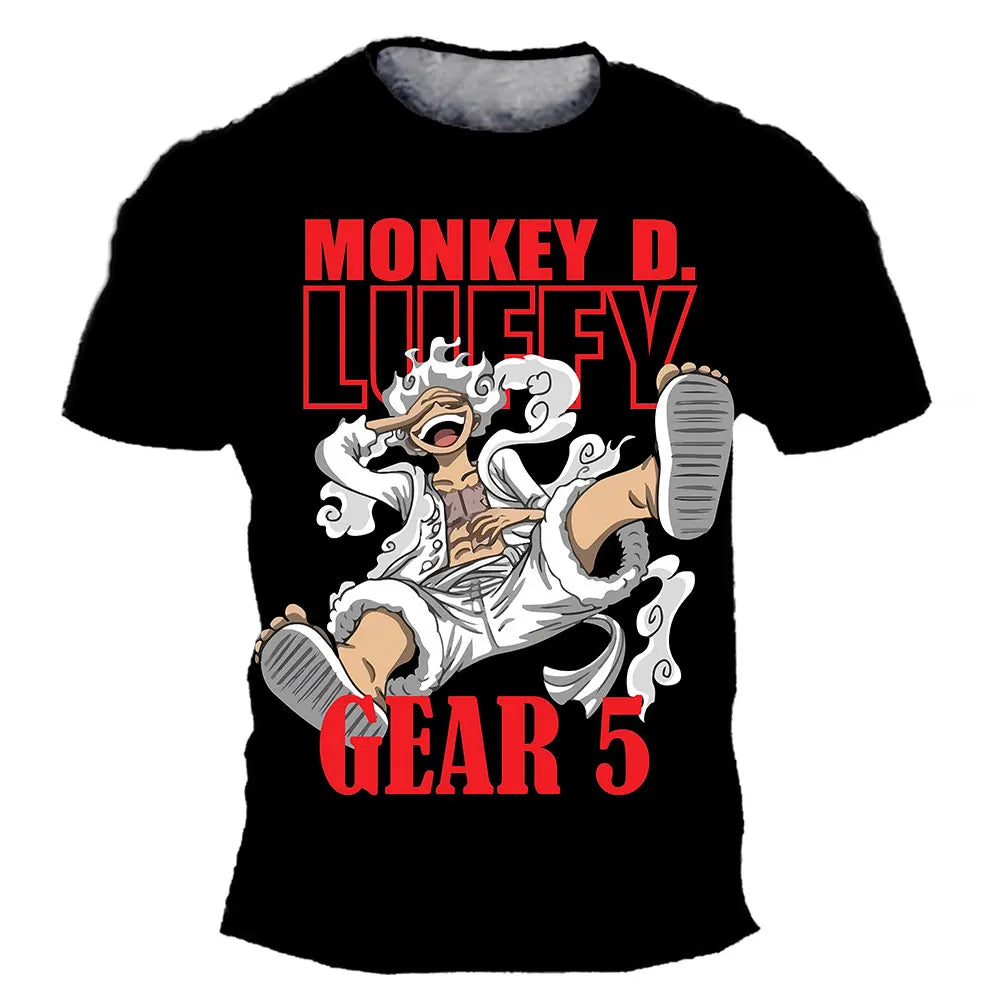 ⚓🔥 Cool Pirate Energy Boys T-Shirt – Luffy Adventure Summer Tee 🔥⚓ - ThiGui