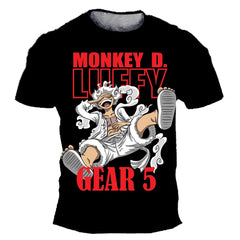 ⚓🔥 Cool Pirate Energy Boys T-Shirt – Luffy Adventure Summer Tee 🔥⚓ - ThiGui