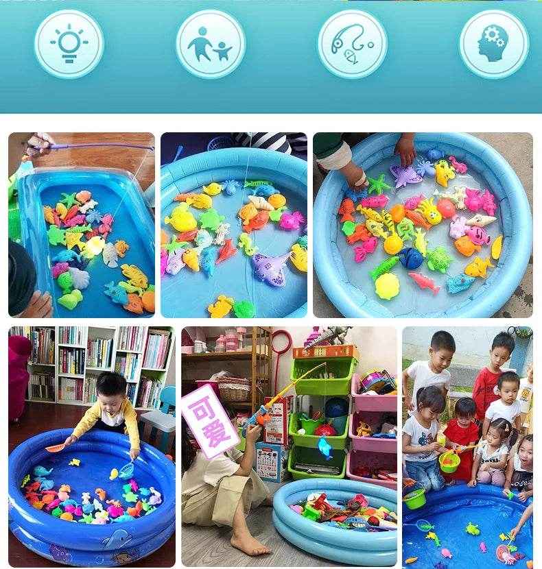 💦Splish Splash Fishing Bash – Magnetic Rod & Pool Toy Set for Curious Kids - ThiGui