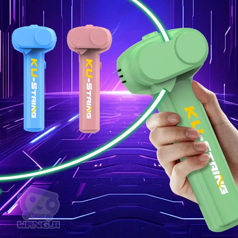 🌈 Light-Up String Launcher Toy 🚀 | Glow-in-the-Dark Fun for Little Explorers! 🎇🎯 - ThiGui