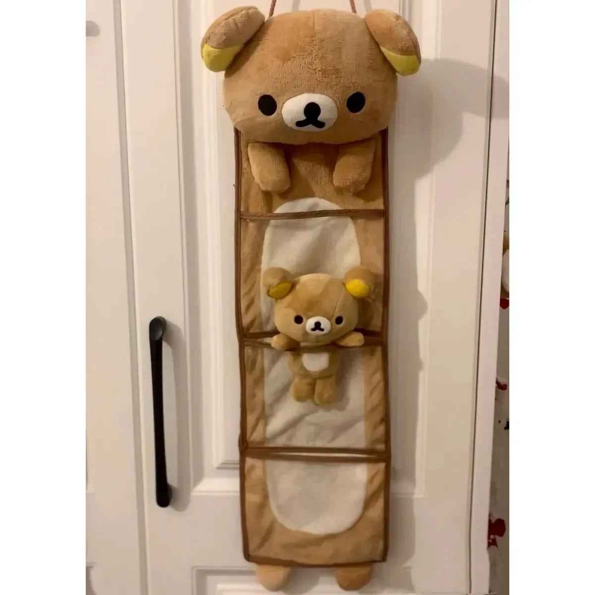 ✨ Adorable Rilakkuma Wall Storage Bag 🐻 – Tidy Up with a Smile! - ThiGui