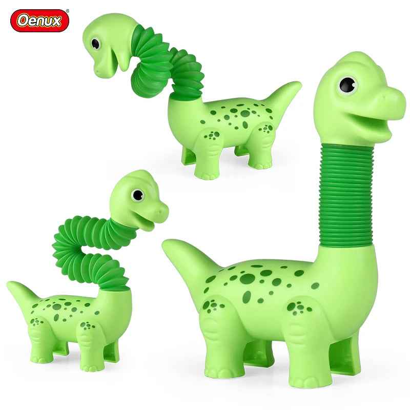 🦖Dinosaur Pop Tube Toys – Stretch, Bend, and Roar with Fun Sensory Play! - ThiGui