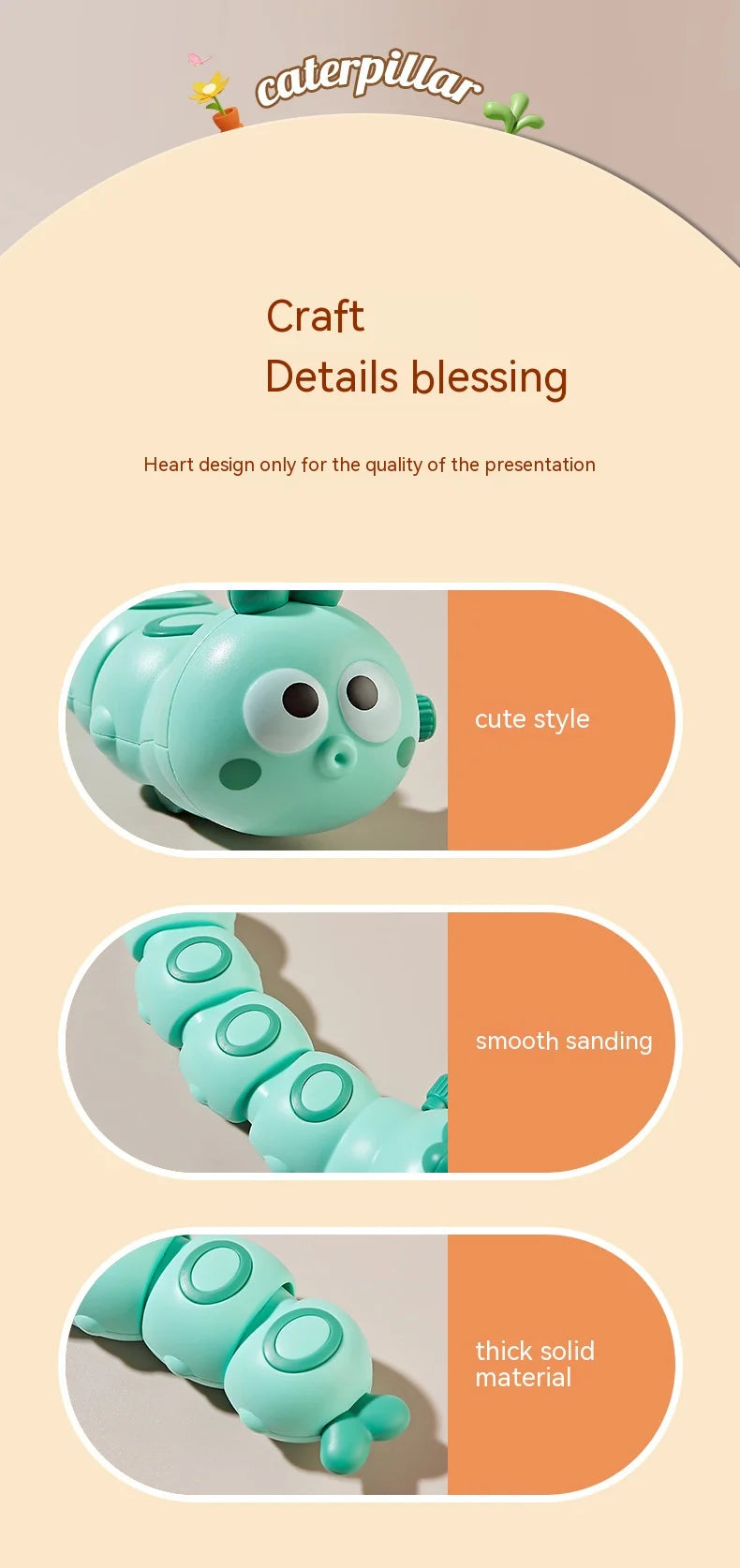 🐛⏰ Wind-Up Wiggly Caterpillar – Educational Fun That Moves! 🌀🐾 - ThiGui
