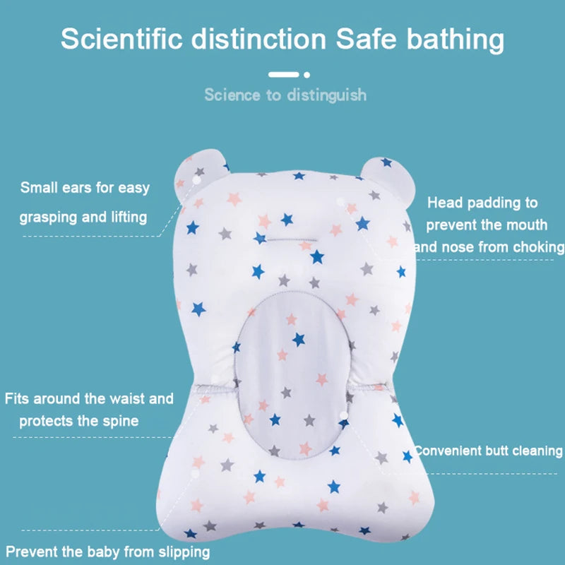 🛁 Soft & Secure! Baby Bathtub Cushion Pad – Keep Bathtime Comfy & Safe! 💦 - ThiGui