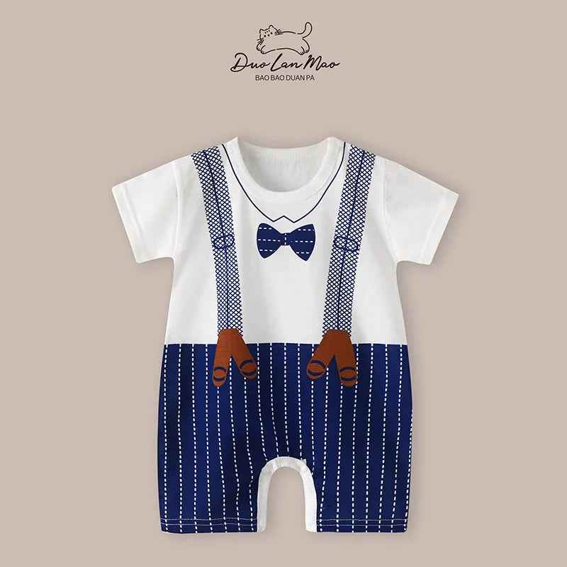 🍼 Baby’s First Summer Style – Soft Cartoon Rompers for Boys & Girls! - ThiGui