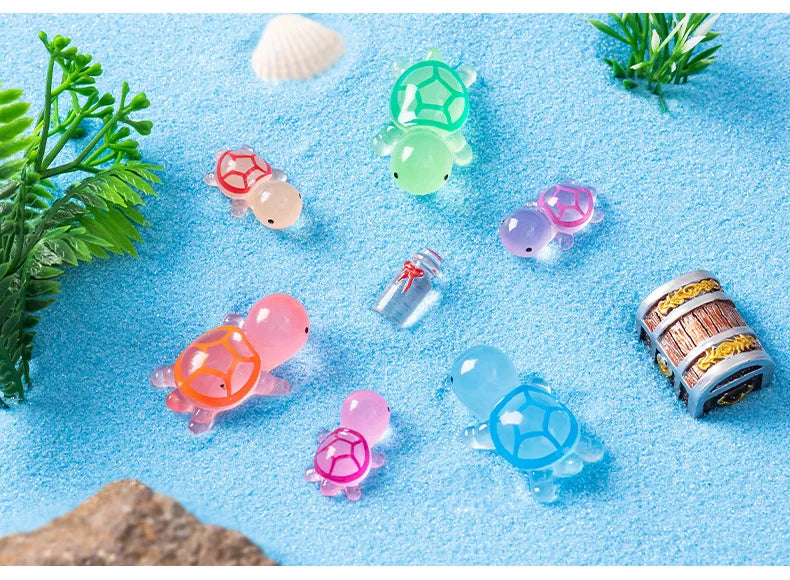 🐢🌟 Glowing Mini Turtle Set – 20 Pieces of Pure Magic for Play & Decor! ✨🌈 - ThiGui