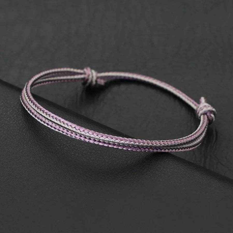 👕 Stylish and Handmade: Boho Charm Adjustable Cord Bracelet - ThiGui