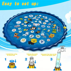 💦 Splash Time! Water Sprinkler Mat for Kids & Pets – Garden Fun All Summer 🐾🌞 - ThiGui